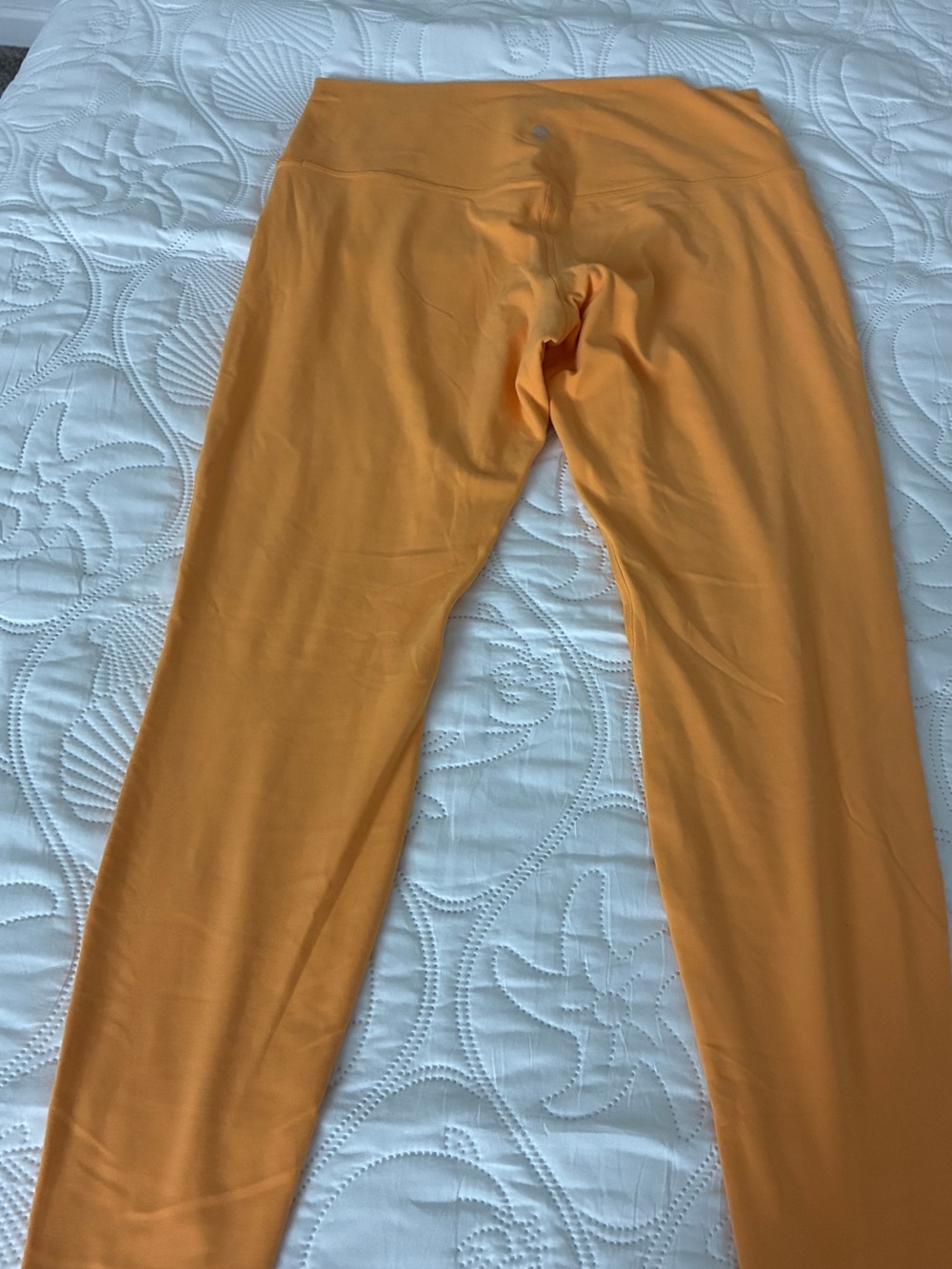 Lululemon Align High-Rise Crop Leggings Golden Apricot Yellow Size 14 Large